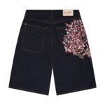 Derschutze Blossom Indigo Raw Jorts