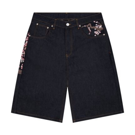 Derschutze Blossom Indigo Raw Jorts
