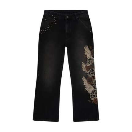 Derschutze Hellboy Brown Washed Bootcut Denim