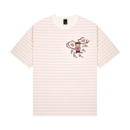 Derschutze Koi T Shirt Pink Striped