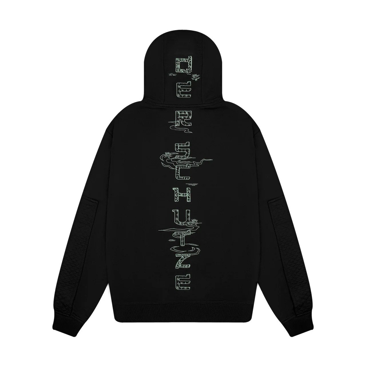 Derschutze Sashiko Hoodie Black Derschutze Sashiko Hoodie Black