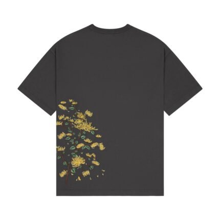 Derschutze Wildflower T Shirt Anthracite 01