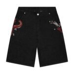 Derschutze Yakuza Black Raw Jorts