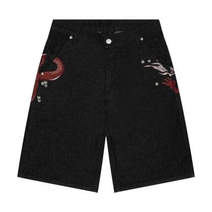 Derschutze Yakuza Black Raw Jorts