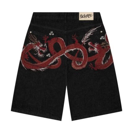 Derschutze Yakuza Black Raw Jorts
