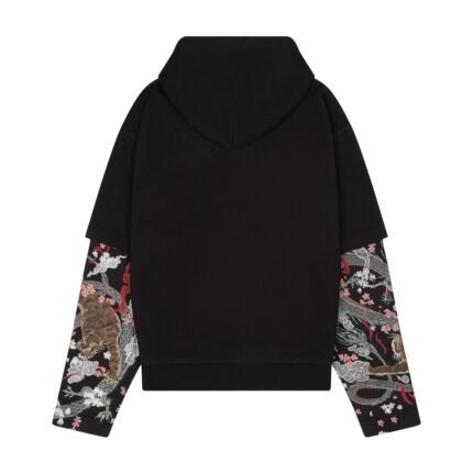 Derschutze Yakuza Double Sleeve Hoodie