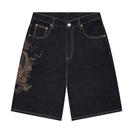Derschutze Yakuza Indigo Raw Jorts 03
