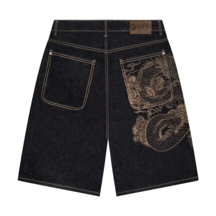Derschutze Yakuza Indigo Raw Jorts 03