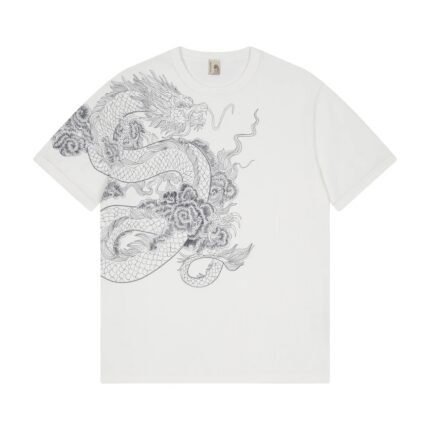 Derschutze Yakuza Ribbed T Shirt Off White