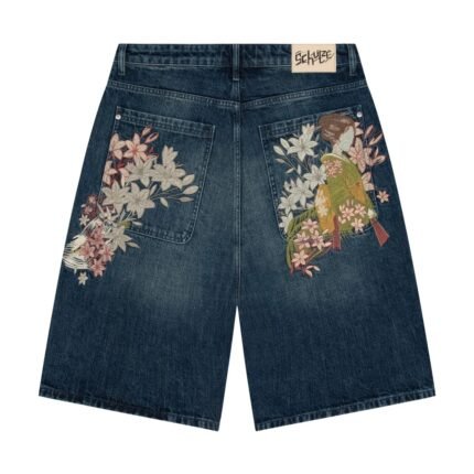 yakuza indigo washed Jorts 02